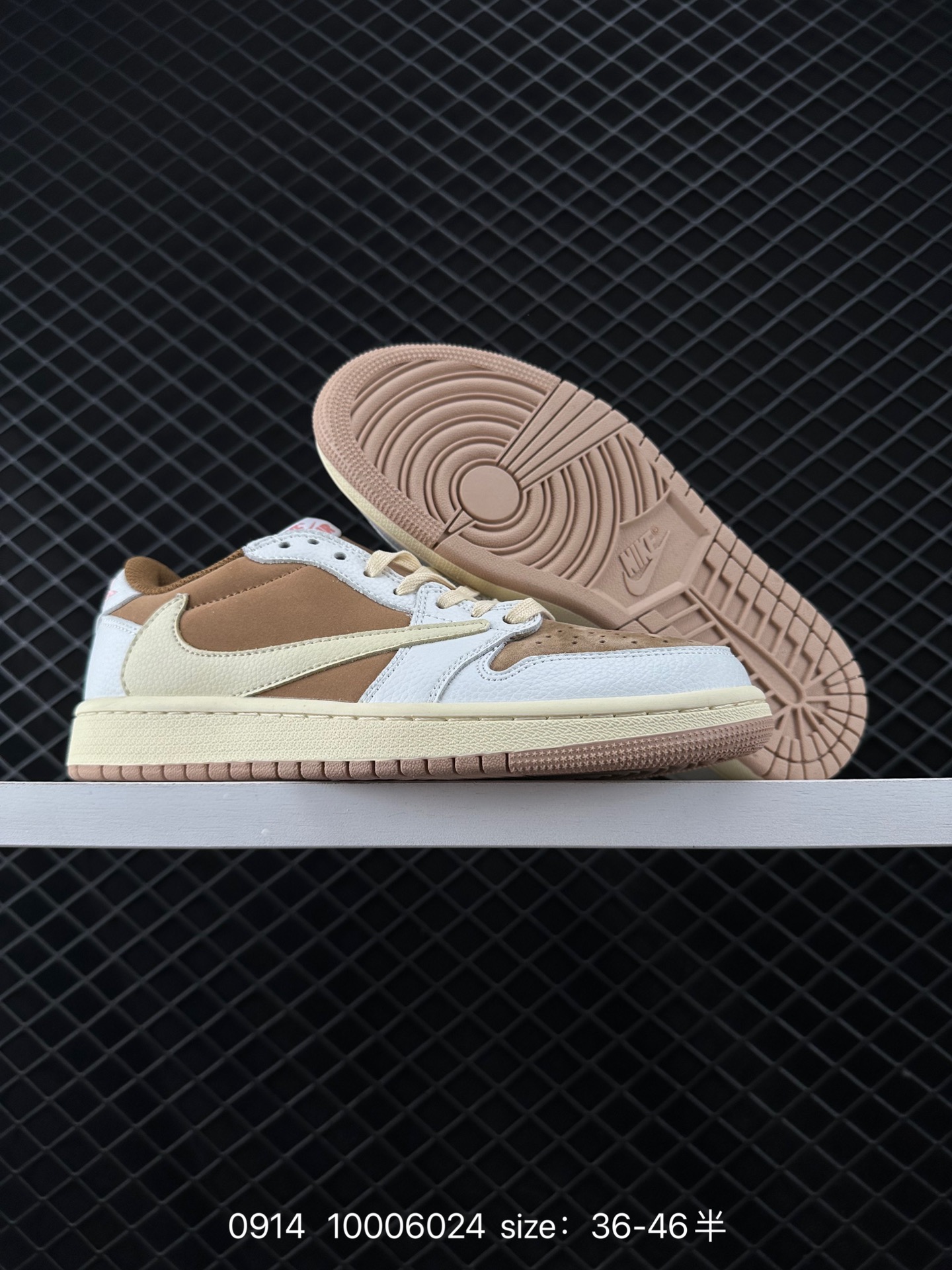 fragment design x Travis Scott x Nike Air Jordan 1 Low OG SP”Black/Green Toe“